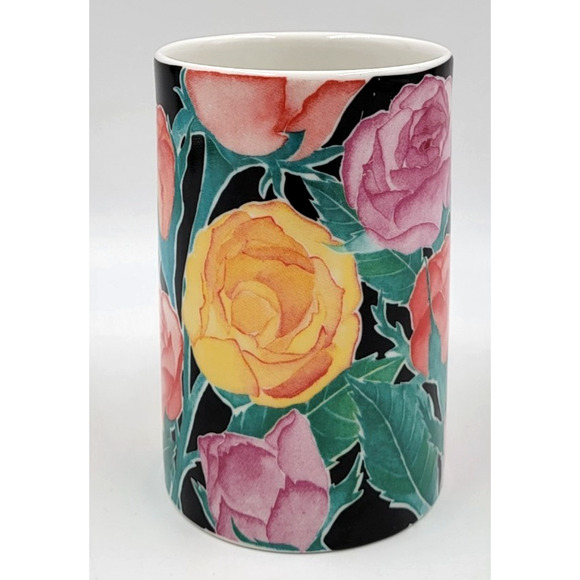 Dunoon Scotland “Ashbourne” Floral Mug by Christine Chadwick 4 1/8” Stoneware - Picture 6 of 10